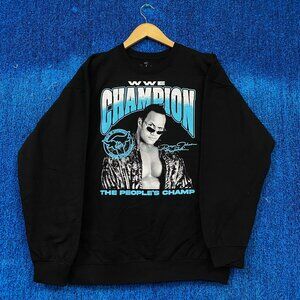 The Rock Decorated Champion Team Bring It WWE Crewneck XL